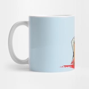 Zombie Hand Double Tap on Light Blue Mug